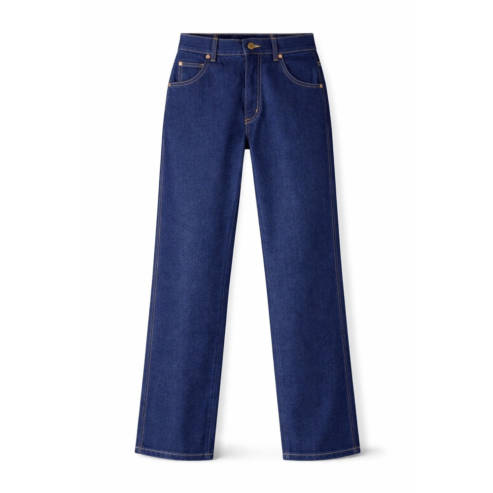 Vintage Lee MS Pet Rider Straight Leg Jeans High Rise Indigo Blue 8 Petite Y2K